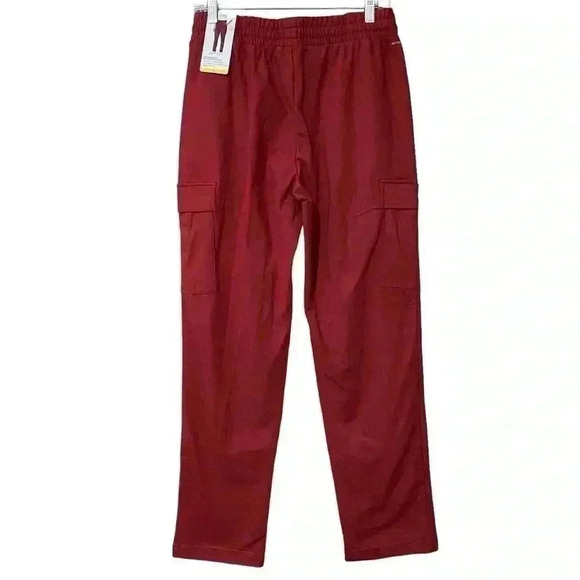 Mondetta Cargo Pocket Straight Leg Pant S Tibetan Red Casual Functional NWT - Picture 5 of 11